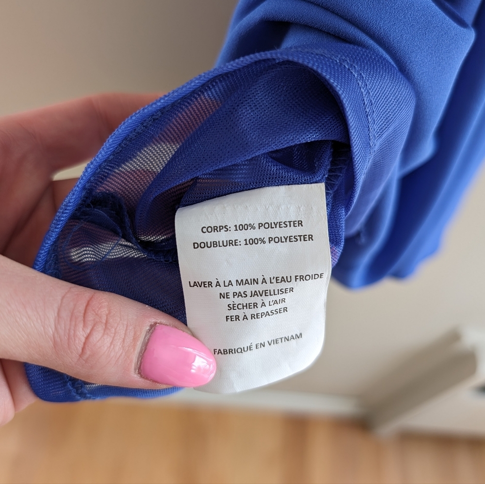 Lush Blue Open Back Romper - Picture 6 of 7